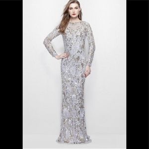 Beautiful silver sequined dress